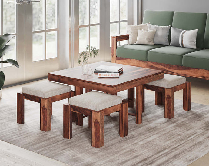 Buy Furnishka Kiana Sheesham Coffee Table Online at 25% Off