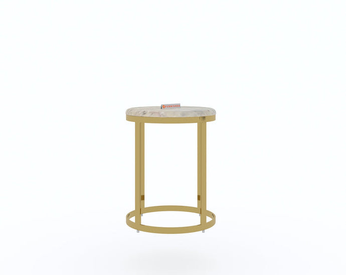 Buy Furnishka Arcus Side Table with Australian Onyx Top Online at 26% Off