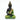 Vedas S-Myat Buddha Decor Green Polyresin Showpiece (Single)
