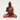 Vedas S-Ory Buddha Decor Red & Black Polyresin Showpiece (Single)