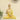 Vedas S-Ory Buddha Decor Yellow & Gold Polyresin Showpiece (Single)