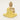 Vedas S-Ory Buddha Decor Yellow & Gold Polyresin Showpiece (Single)