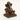 Vedas S-Nandana Ganesha Decor Brown Polyresin Showpiece (Single)