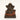 Vedas S-Nandana Ganesha Decor Brown Polyresin Showpiece (Single)