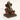 Vedas S-Nandana Ganesha Decor Brown Polyresin Showpiece (Single)