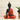 Vedas S-Laddu Buddha Decor Red & Black Polyresin Showpiece (Single)