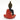 Vedas S-Laddu Buddha Decor Red & Black Polyresin Showpiece (Single)