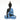 Vedas S-Laddu Buddha Decor Blue & Black Polyresin Showpiece (Single)