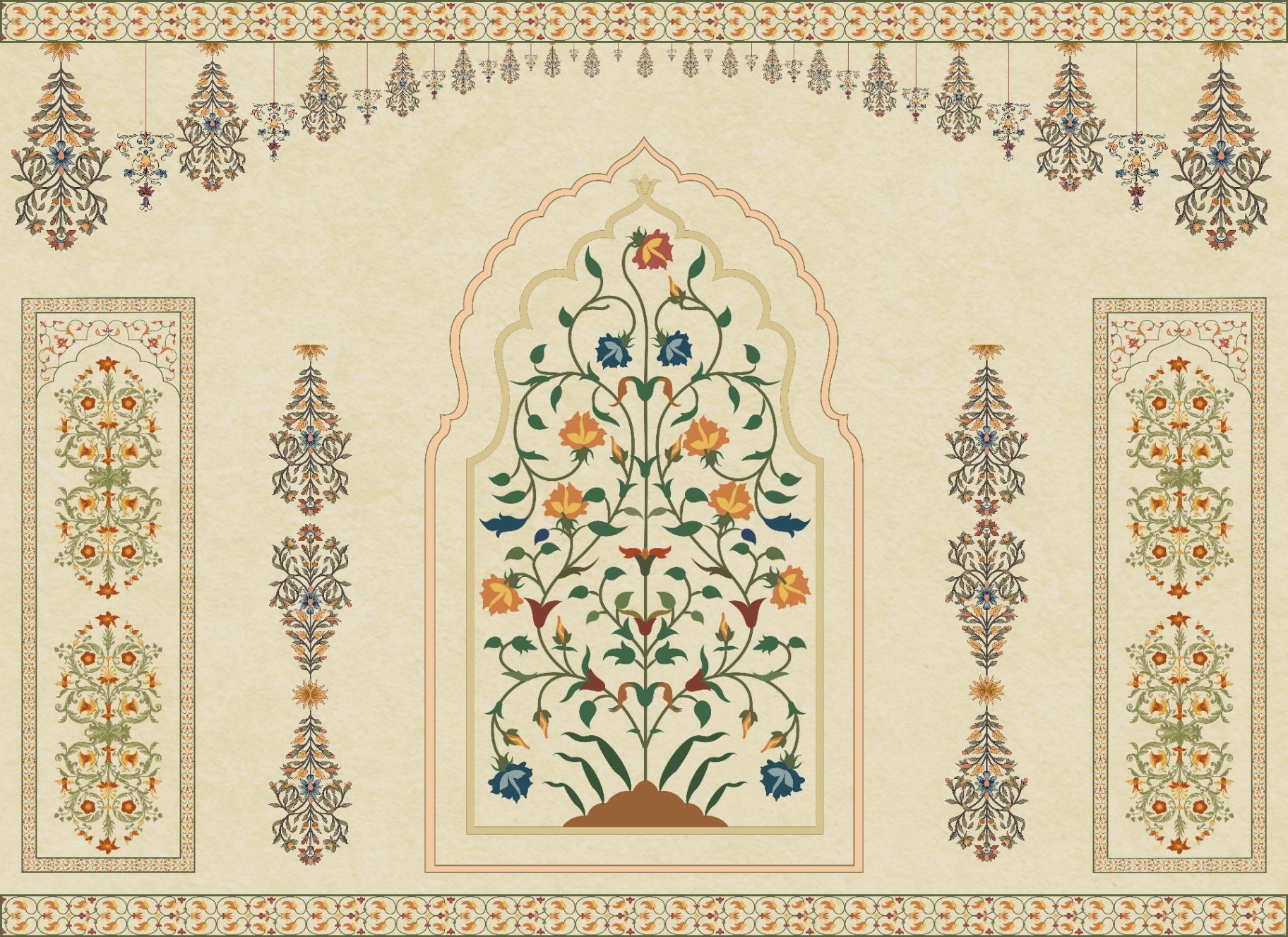 Buy Indian Canvas Texture Custom Design Wallpaper | Model AB-IN-54 ...