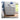 LeatherOn Pico Velvet Upholstered Bedside Table in Grey Colour with Double Drawer