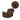 LeatherOn Kaira Leatherette 1 Seater Manual Recliner in Brown Colour