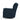 LeatherOn Megna Velvet Fabric 1 Seater Rocker Recliner in Blue Colour
