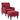 LeatherOn Lapwai Velvet Fabric Wing Chair with Ottoman