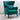 LeatherOn Azriela Velvet Fabric Wing Chair
