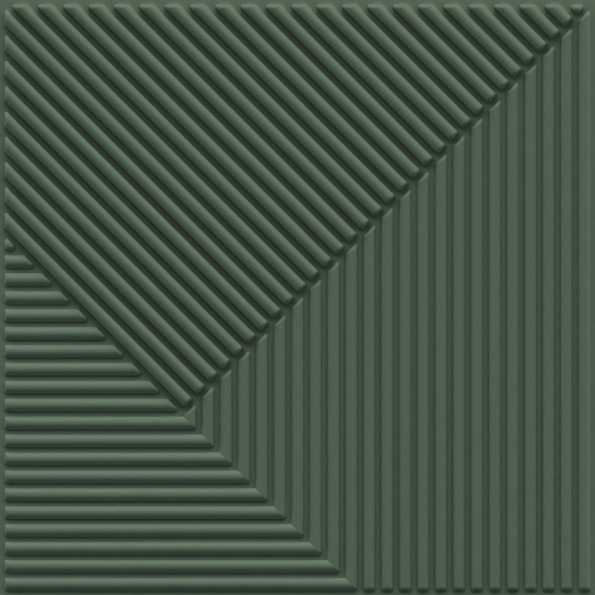 Buy Elevate Fluted 3D Wall Panel (Non-Self Adhesive) - Olive Green ...