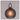 Sizzling Lights  R Black Round Glass Hanging Light (Pack of 1)