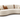 In Home Cloud Curve SF-60 Cream Sofa – left three-quarter view