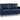 In Home Olive Curve SF-34 Blue Sofa – left three-quarter view