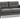 In-home Urban Comfort SF-01 2-seater Gunmetal Grey – left view