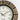 Vedas Zian Round Style Black & Antique Gold Wooden & Brass Wall Clock