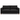 In Home SF-25 Black Fabric Sofa